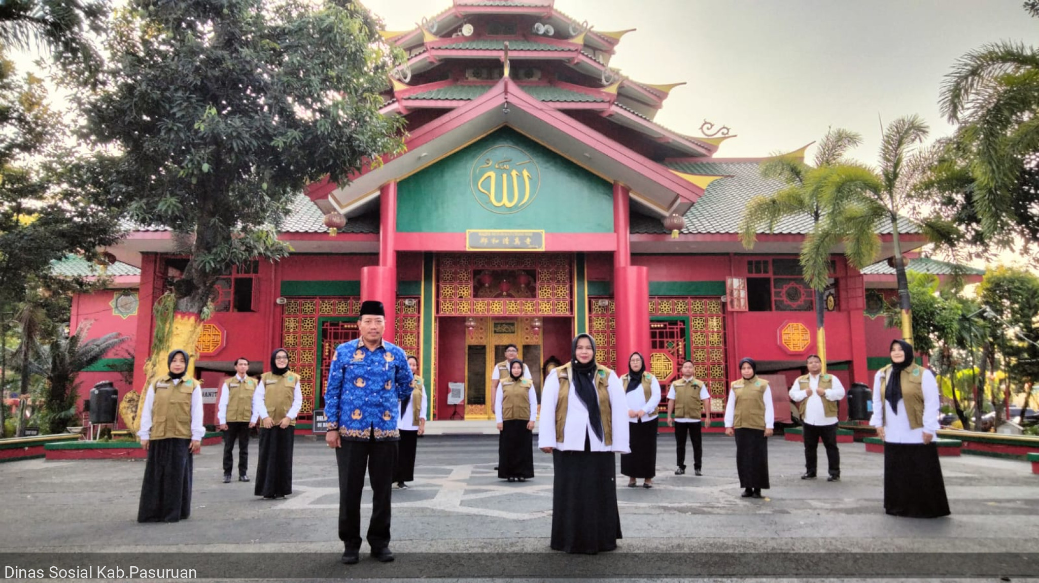 Latihan Persiapan Lomba Paduan Suara Tim  Padus DWP Dinas Sosial 2023