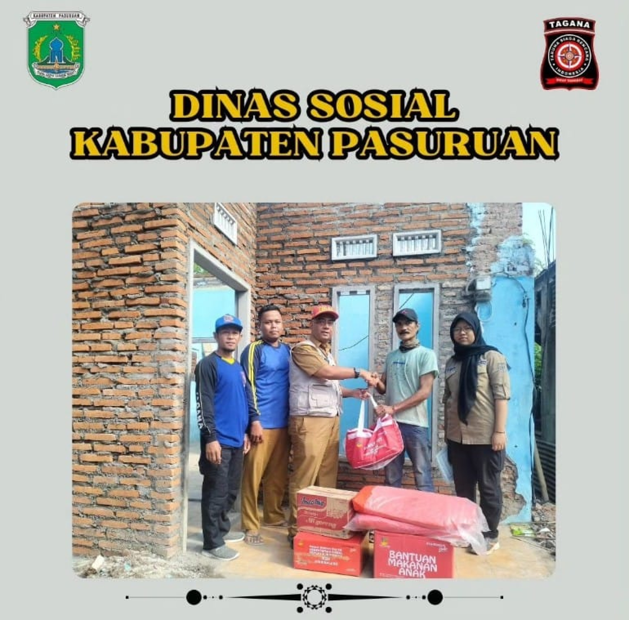 Distribusi Bantuan Untuk Korban Bencana Angin Kencang